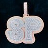 Iced Baguette Custom Letter Pendant