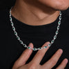 Moissanite Emerald Link Chain S925