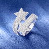 Moissanite Star Ring