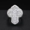 Moissanite Cross Ring