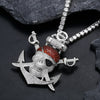 silver pirates pendant