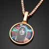 rose gold picture pendant  (5405223977128)