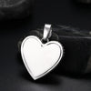 white gold dripping heart 