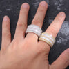Double Row Baguette Ring (6600365310138)