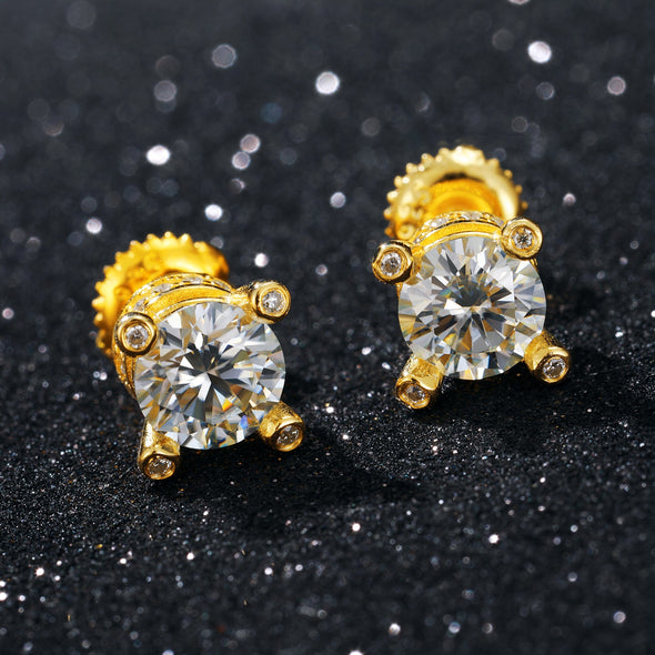  moissanite earrings (6739087425722)