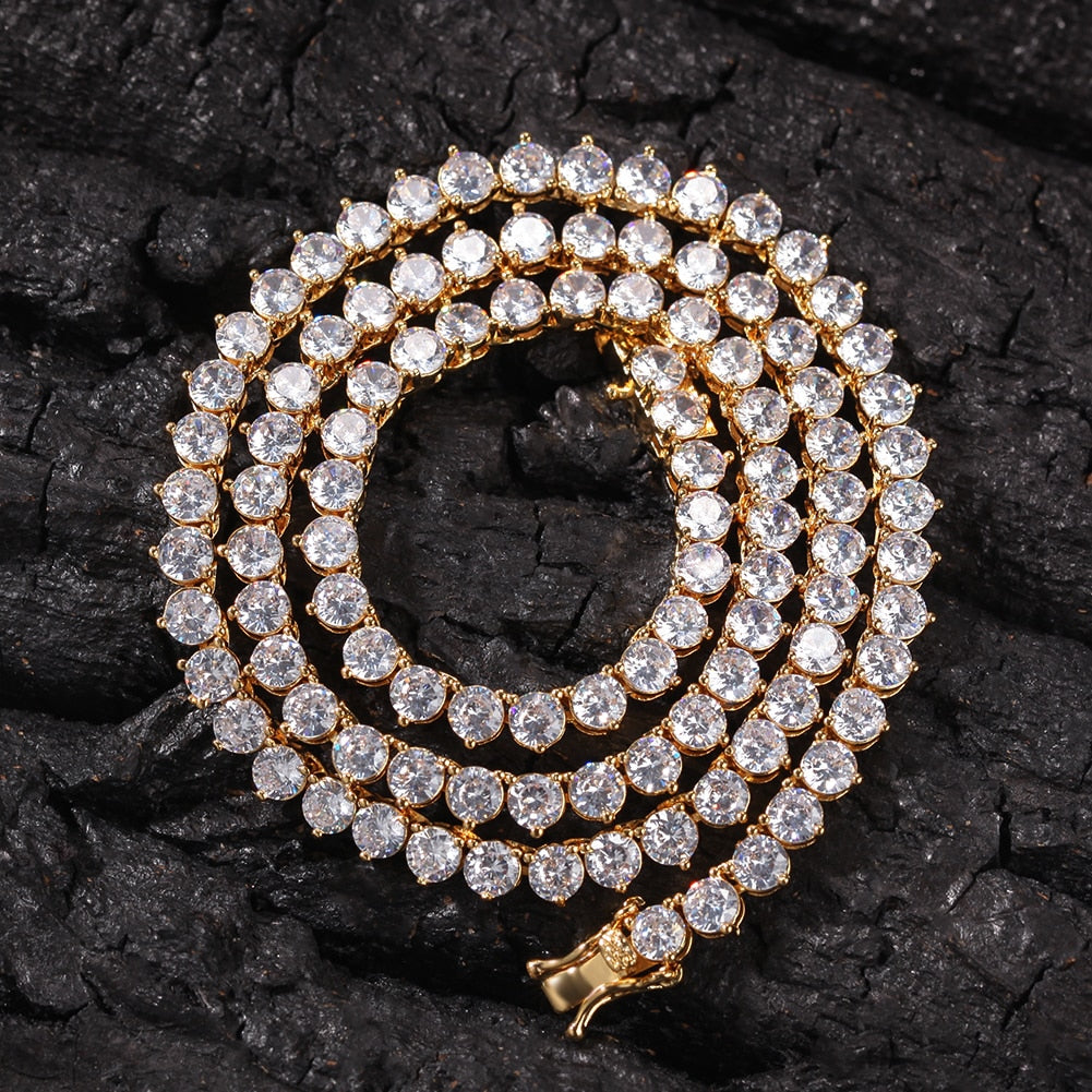 PRONG TENNIS CHAIN (4MM)