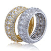 Five Layer Diamond Ring (1481462087773)