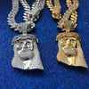Gold Jesus Cuban Necklace (3577964527709)