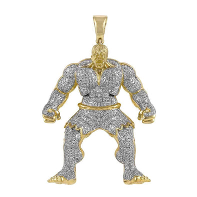 10k gold hulk pendant  (4721097343069)