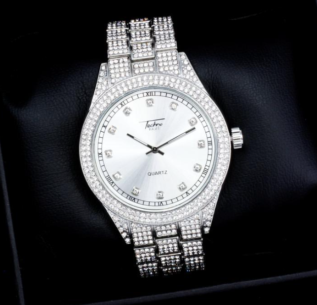 White Glow Face Watch Amerikan Gold