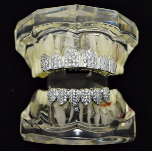 Silver Iced Out Grill (66056290332)