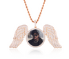 Rose Gold wing Picture Pendant (4567418437725)